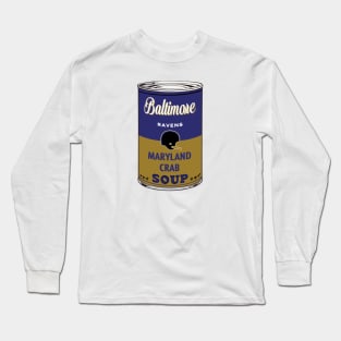 Baltimore Ravens Soup Can Long Sleeve T-Shirt